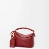 Bolso Mini Featherlight Puzzle en piel de cordero napa rojo quemado Bolso Mini Featherlight Puzzle en piel de cordero napa rojo quemado