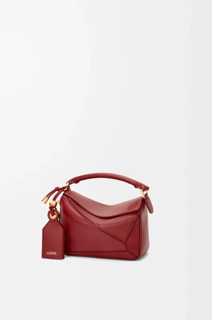 Bolso Mini Featherlight Puzzle en piel de cordero napa rojo quemado Bolso Mini Featherlight Puzzle en piel de cordero napa rojo quemado