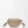 Bolso Mini Gate Dual en suave piel de becerro y jacquard Sand Bolso Mini Gate Dual en suave piel de becerro y jacquard Sand