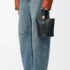Bolso mini Pebble en piel de becerro lisa color negro Bolso mini Pebble en piel de becerro lisa color negro