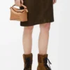 Bolso Mini Puzzle Edge en piel de becerro granulada suave color toffee