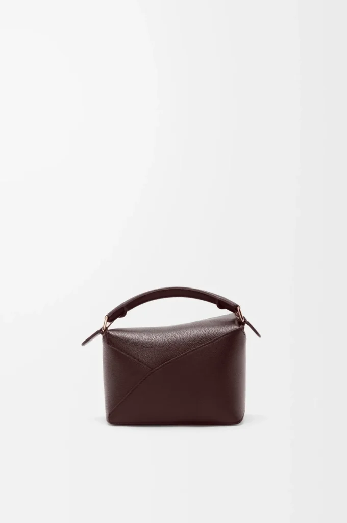 Bolso Mini Puzzle Edge en piel de becerro granulada suave Dark Chestnut Bolso Mini Puzzle Edge en piel de becerro granulada suave Dark Chestnut