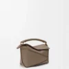 Bolso Mini Puzzle Edge en piel de becerro granulada suave Taupe Bolso Mini Puzzle Edge en piel de becerro granulada suave Taupe