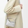Bolso Mini Puzzle Edge en piel de cordero laminada Plata Bolso Mini Puzzle Edge en piel de cordero laminada Plata