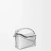 Bolso Mini Puzzle Edge en piel de cordero laminada Plata Bolso Mini Puzzle Edge en piel de cordero laminada Plata