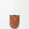 Bolso Nest Basket pequeño en piel de becerro color tostado Bolso Nest Basket pequeño en piel de becerro color tostado