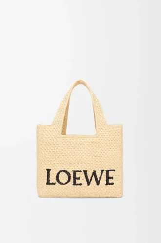 Bolso pequeño LOEWE Font en rafia Natural