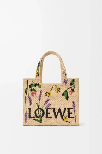 Bolso pequeño LOEWE Font en rafia Natural