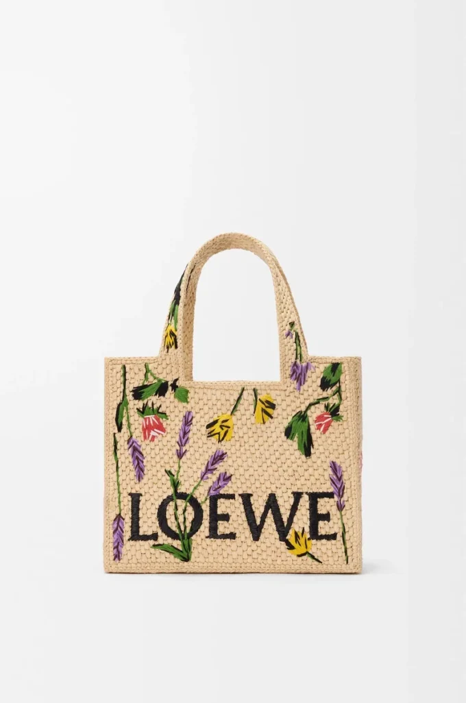 Bolso pequeño LOEWE Font en rafia Natural Bolso pequeño LOEWE Font en rafia Natural