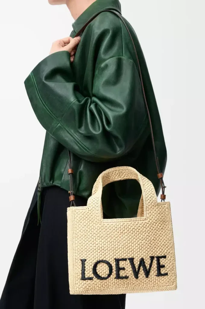 Bolso pequeño LOEWE Font en rafia Natural Bolso pequeño LOEWE Font en rafia Natural