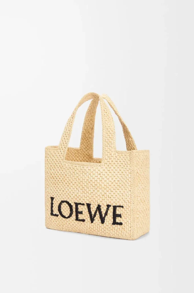 Bolso pequeño LOEWE Font en rafia Natural Bolso pequeño LOEWE Font en rafia Natural