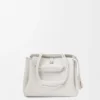 Bolso pequeño Madrid en piel de becerro granulada suave Soft White.