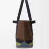 Bolso plegable de rafia Marrón/Multicolor Bolso plegable de rafia Marrón/Multicolor