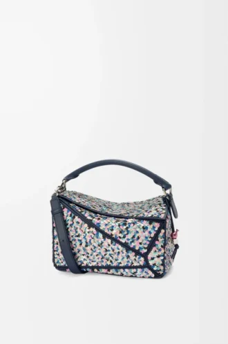 Bolso Puzzle 10 Confetti en piel de becerro clásica Multicolor