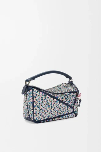 Bolso Puzzle 10 Confetti en piel de becerro clásica Multicolor