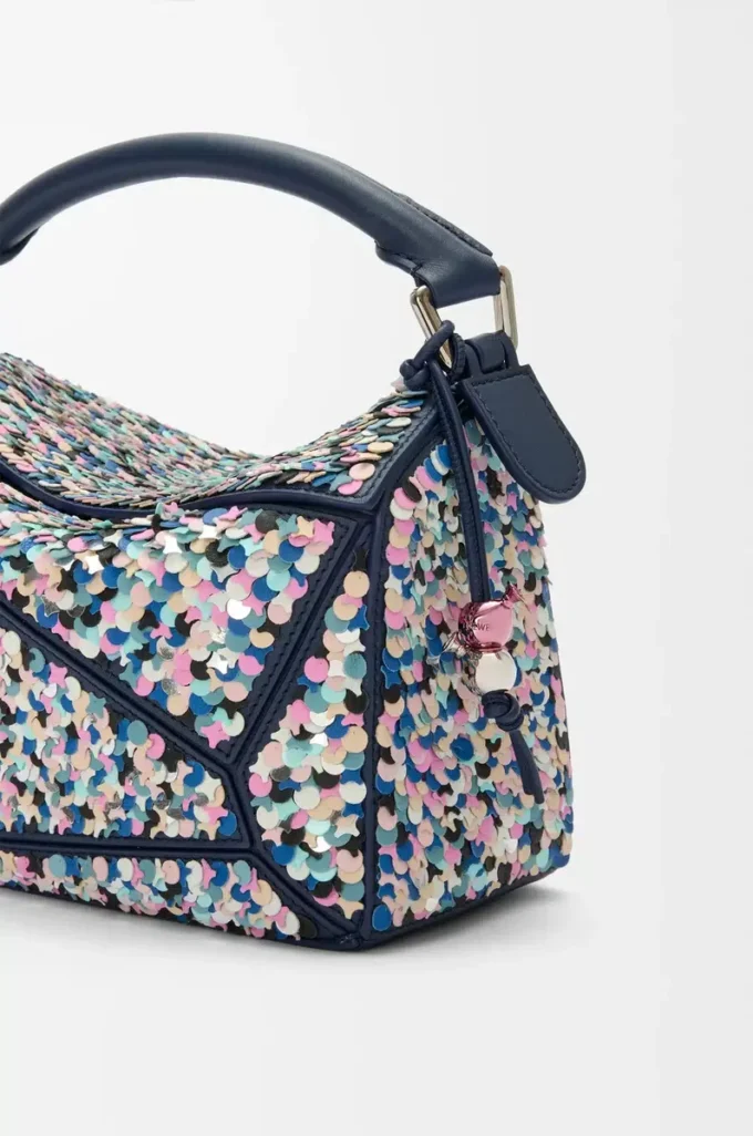 Bolso Puzzle 10 Confetti en piel de becerro clásica Multicolor Bolso Puzzle 10 Confetti en piel de becerro clásica Multicolor