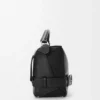 Bolso Puzzle Biker grande en piel de becerro brillante, color negro