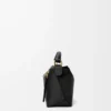 Bolso Puzzle Edge pequeño en piel de becerro granulada suave, color negro Bolso Puzzle Edge pequeño en piel de becerro granulada suave, color negro