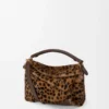 Bolso Puzzle Edge pequeño en piel de oveja estampada Beige/Marrón Bolso Puzzle Edge pequeño en piel de oveja estampada Beige/Marrón