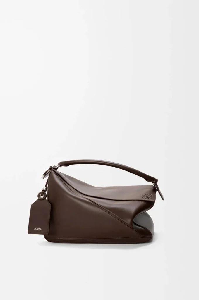 Bolso Puzzle Featherlight grande en piel de cordero napa Dark Chestnut Bolso Puzzle Featherlight grande en piel de cordero napa Dark Chestnut