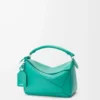 Bolso Puzzle Featherlight pequeño en piel de cordero napa color aguamarina Bolso Puzzle Featherlight pequeño en piel de cordero napa color aguamarina