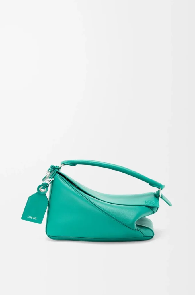 Bolso Puzzle Featherlight pequeño en piel de cordero napa color aguamarina Bolso Puzzle Featherlight pequeño en piel de cordero napa color aguamarina