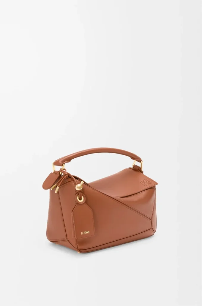 Bolso Puzzle Featherlight pequeño en piel de cordero napa color Pecan Bolso Puzzle Featherlight pequeño en piel de cordero napa color Pecan