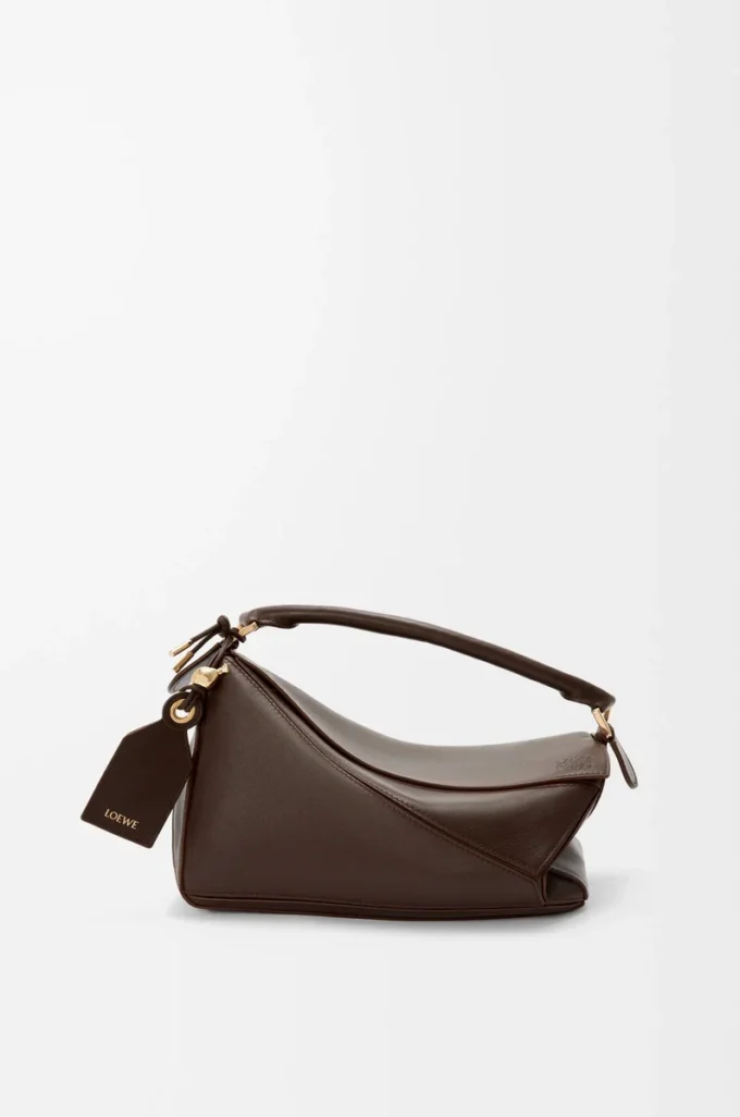 Bolso Puzzle Featherlight pequeño en piel de cordero napa Dark Chestnut Bolso Puzzle Featherlight pequeño en piel de cordero napa Dark Chestnut