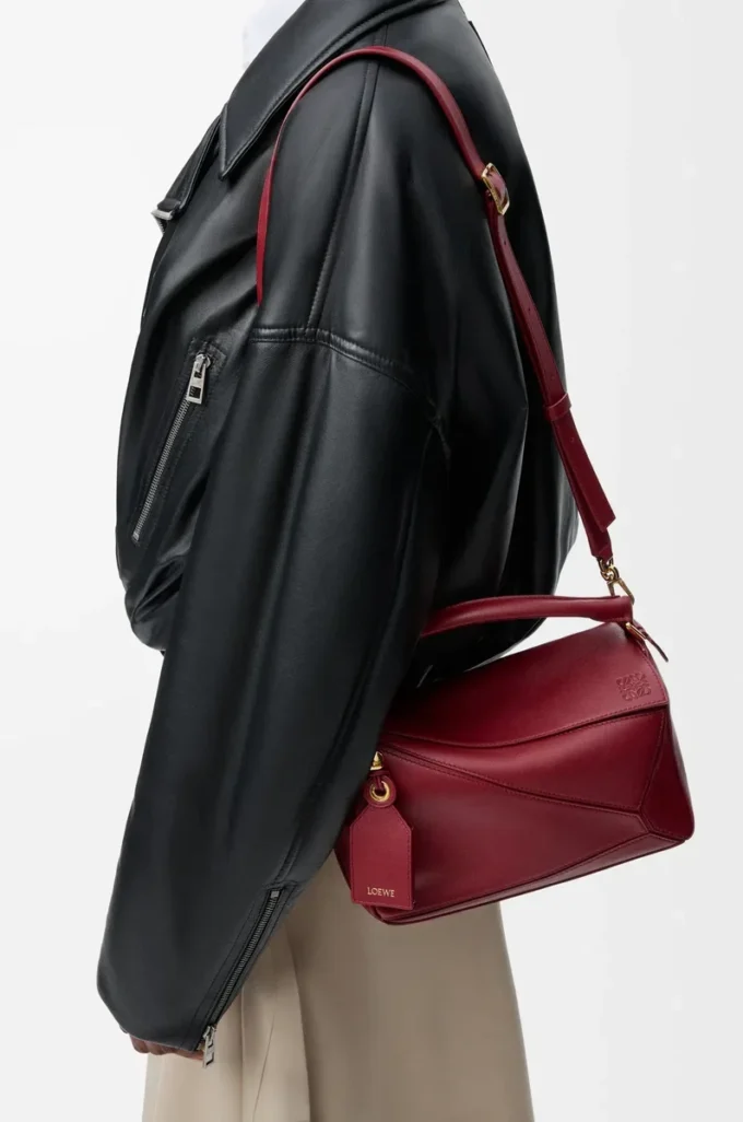 Bolso Puzzle Featherlight pequeño en piel de cordero napa rojo quemado Bolso Puzzle Featherlight pequeño en piel de cordero napa rojo quemado