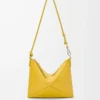 Bolso Puzzle Fold en piel de becerro napa brillante Dandelion