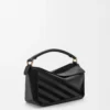 Bolso Puzzle pequeño en piel de becerro clásica y ante Negro Bolso Puzzle pequeño en piel de becerro clásica y ante Negro