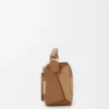 Bolso Puzzle pequeño en piel de becerro clásica y ante roble Bolso Puzzle pequeño en piel de becerro clásica y ante roble