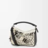 Bolso Puzzle pequeño en tejido textil negro/blanco Bolso Puzzle pequeño en tejido textil negro/blanco