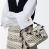 Bolso Puzzle pequeño en tejido textil negro/blanco Bolso Puzzle pequeño en tejido textil negro/blanco