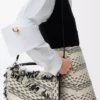 Bolso Puzzle pequeño en tejido textil negro/blanco Bolso Puzzle pequeño en tejido textil negro/blanco