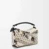 Bolso Puzzle pequeño en tejido textil negro/blanco Bolso Puzzle pequeño en tejido textil negro/blanco
