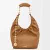 Bolso Squeeze pequeño en suave piel de cordero napa Roble Bolso Squeeze pequeño en suave piel de cordero napa Roble