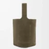 Bolso tipo cubo Pebble grande en piel de becerro ante Dark Olive