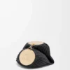 Bolso tipo pulsera en napa plisada negra Bolso tipo pulsera en napa plisada negra