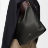 Bolso tote Flamenco en suave piel de cordero napa Negro/Castaño oscuro Bolso tote Flamenco en suave piel de cordero napa Negro/Castaño oscuro