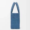 Bolso tote LOEWE Font mediano en rafia azul claro Bolso tote LOEWE Font mediano en rafia azul claro