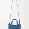 Bolso tote LOEWE Font pequeño en rafia azul claro Bolso tote LOEWE Font pequeño en rafia azul claro