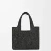 Bolso tote LOEWE Font pequeño en rafia Negro Bolso tote LOEWE Font pequeño en rafia Negro
