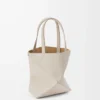 Bolso tote Mini Puzzle Fold en piel de becerro granulada suave Light Ghost Bolso tote Mini Puzzle Fold en piel de becerro granulada suave Light Ghost
