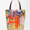 Bolso tote Puzzle Fold XL en piel de becerro clásica Burdeos oscuro/Multicolor Bolso tote Puzzle Fold XL en piel de becerro clásica Burdeos oscuro/Multicolor