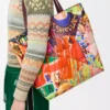 Bolso tote Puzzle Fold XL en piel de becerro clásica Burdeos oscuro/Multicolor Bolso tote Puzzle Fold XL en piel de becerro clásica Burdeos oscuro/Multicolor