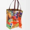 Bolso tote Puzzle Fold XL en piel de becerro clásica Burdeos oscuro/Multicolor Bolso tote Puzzle Fold XL en piel de becerro clásica Burdeos oscuro/Multicolor