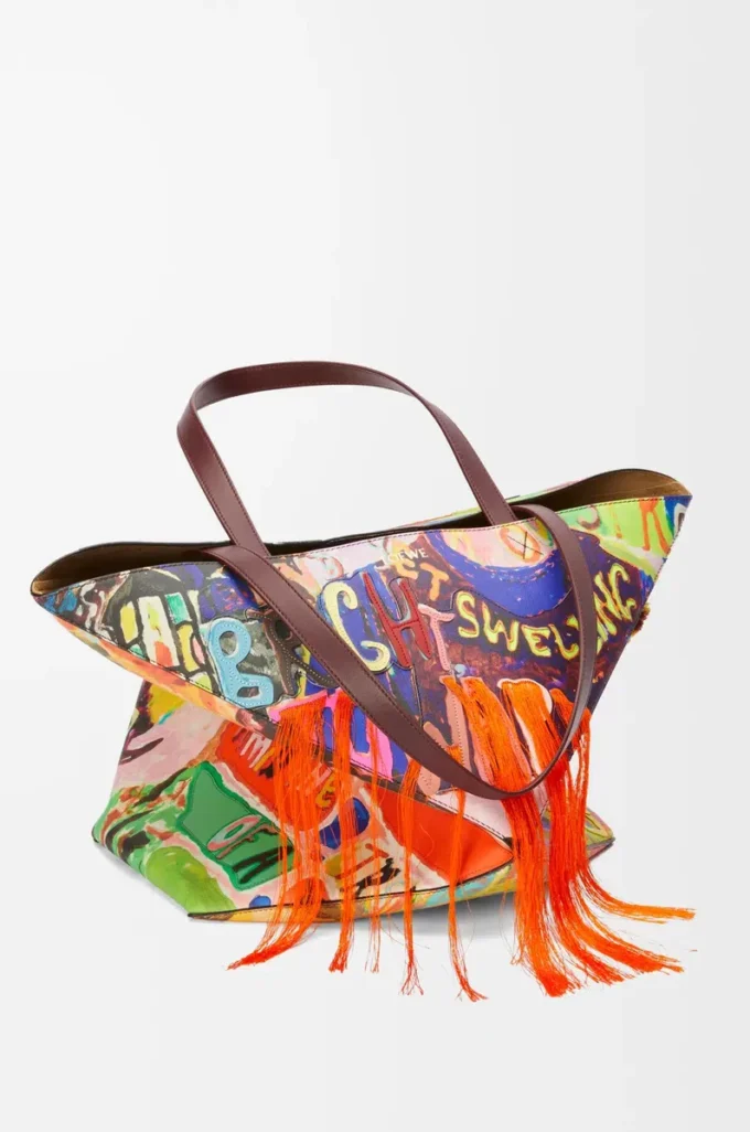 Bolso tote Puzzle Fold XL en piel de becerro clásica Burdeos oscuro/Multicolor Bolso tote Puzzle Fold XL en piel de becerro clásica Burdeos oscuro/Multicolor