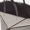 Bolso tote Puzzle Fold XXL en lona jacquard y piel de becerro Natural/Negro Bolso tote Puzzle Fold XXL en lona jacquard y piel de becerro Natural/Negro