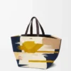 Bolso tote Puzzle Fold XXL en lona multicolor Bolso tote Puzzle Fold XXL en lona multicolor